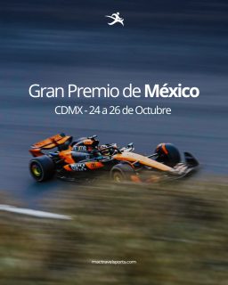🏁 Gran Premio de México 2025 🇲🇽
La pasión de la Fórmula 1 vuelve un año más a la Ciudad de México y vos podés ser parte.
Nuestro paquete con todo resuelto incluye vuelos, alojamiento, traslados y entradas al circuito.
📌 Vos solo tenés que preocuparte por alentar a tu Scuderia favorita y vivir la emoción de la F1 en vivo.
🔥 Cupos limitados – Octubre 2025
✈️ Salida desde Uruguay
👉 Reservá tu lugar hoy y viví la fiesta de la F1 en México.