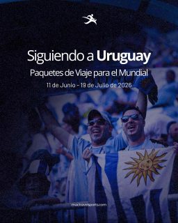🌍⚽ ¡El Mundial 2026 se vive en la cancha y vos podés estar ahí siguiendo a Uruguay!
Del 11 de junio al 19 de julio, Estados Unidos, México y Canadá serán la sede del torneo más esperado del planeta… y con Mac Travel Sports lo podes vivir en persona 🙌.
Nuestros Paquetes “Siguiendo a Uruguay” tienen todo resuelto:
✈️ Vuelos
🏨 Alojamiento
🚌 Traslados
🎟 Ingresos al Estadio
👤 Acompañamiento durante todo el viaje.
🔥 Vos solo alentá, nosotros nos encargamos del resto.
👉 Ingresá en mactravelsports.com y asegurá tu lugar en la historia.
ℹ️ Mac Travel Sports es una Agencia independiente de Turismo Deportivo, registrada en el MINTUR bajo el Registro N° 82. Para el Mundial 2026, no tiene relación oficial ni está avalada por FIFA, AUF ni por ninguna federación o club.
#Mundial2026 #WorldCup2026 #FIFAWorldCup #RoadTo2026 #CopaMundial #Fútbol #futbol #Uruguay #LaCeleste #VamosUruguay #Celeste #UruguayNomá #CelesteDeMiVida #SeleccionUruguaya #OrgulloCeleste #TurismoDeportivo #ViajesDeportivos #ViajaConNosotros #ExperienciasUnicas #SiguiendoAUruguay #Hinchas #AlientoCeleste #PasiónCeleste #FutbolEsPasión #ViviloEnLaCancha #HistoriaCeleste #garracharrua #peñarol #nacional