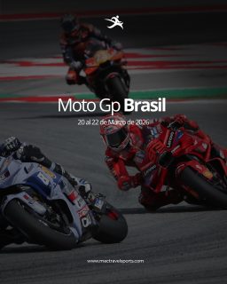 🏍️ ¡El MotoGP regresa a Brasil después de 30 años!
Del 20 al 22 de marzo de 2026, vive la velocidad y la emoción de los mejores pilotos del mundo en el Autódromo Internacional Ayrton Senna en Goiânia. Con Mac Travel Sports, tu pasión por las motos se transforma en una experiencia completa: vuelos, hotel, traslados y entradas incluidas, sin preocuparte por nada.
✨ Opciones de entradas y paquetes disponibles para todos los fanáticos.
No te quedes afuera de este evento histórico.
👉 Descubre todos los detalles en nuestra web y asegura tu lugar ahora.
https://mactravelsports.com/producto/moto-gp-brasil-2026/